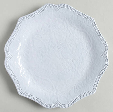 Merletto White Salad/Dessert Plate by Arte Italica