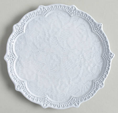Merletto White Canape Plate