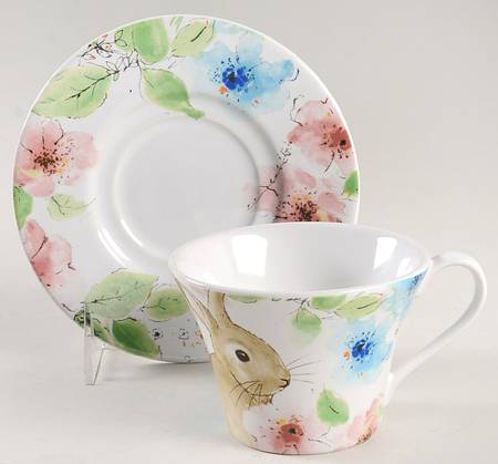 Bastia Flat Cup & Saucer Set