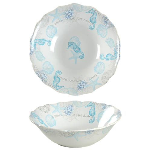 Coastal Breeze-Blue 10" Round Serving Bowl
