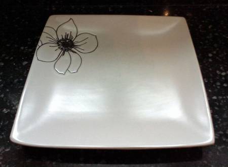 Flora Square Salad Plate