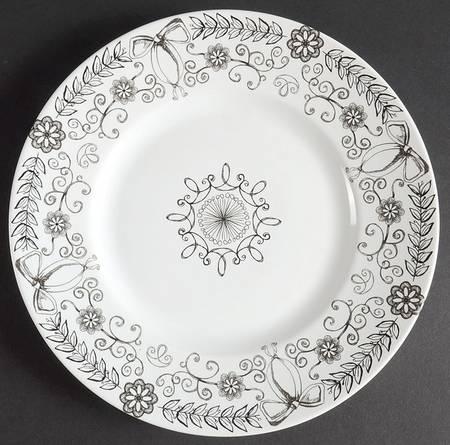 Poetique Black Salad Plate