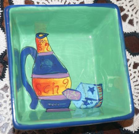 Chanukah Montage Individual Dip Dish