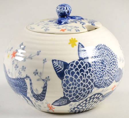 Saga Sugar Bowl & Lid by Anthropologie