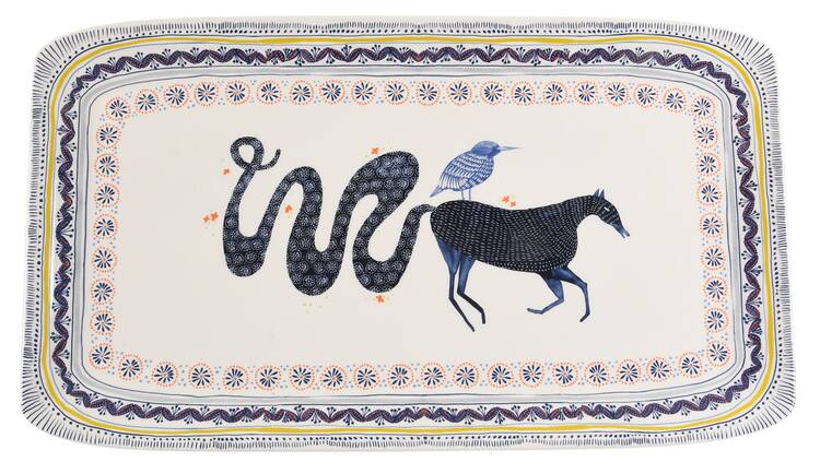 Saga 18" Rectangular Serving Platter