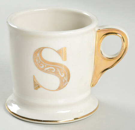 Monogrammed Mugs Gold Mug