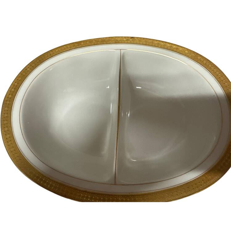 AHR1129 Oval Divided Vegetable Bowl
