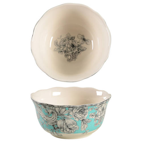 Hawthorne Turquoise Soup/Cereal Bowl