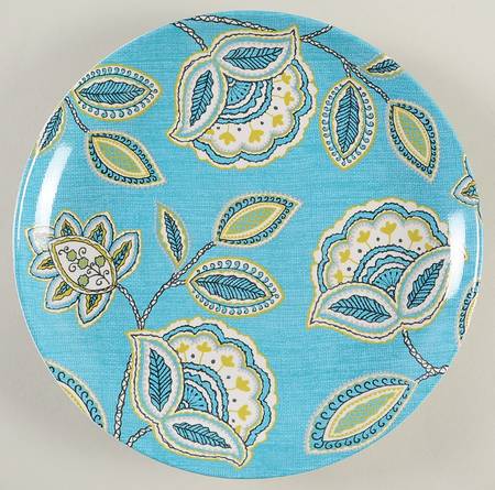 Wildfield Brights Turquoise Salad Plate