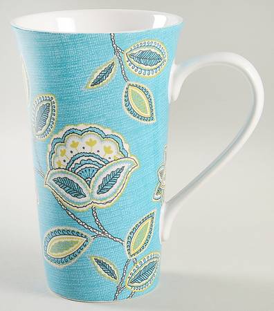 Wildfield Brights Turquoise Latte Mug