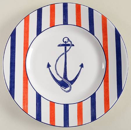 Anchor Here Salad Plate