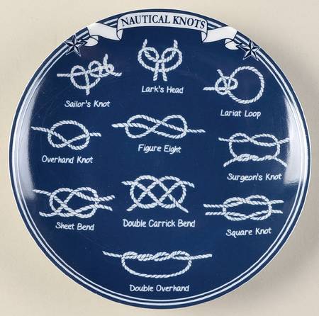 Nautical Knots Appetizer Plate