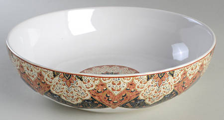 Kashan Sienna 11" Round Serving Bowl