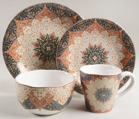 Kashan Sienna 4 Piece Place Setting