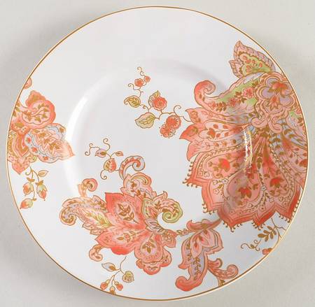 Norah Red Salad Plate