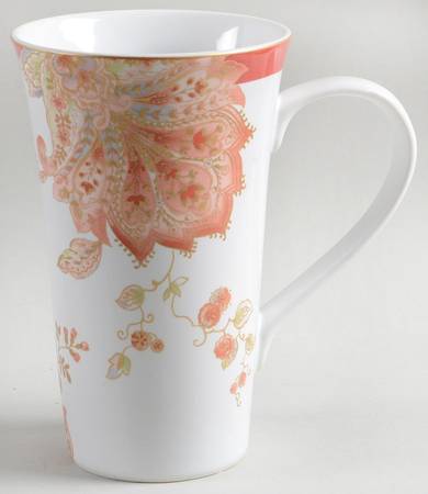 Norah Red Latte Mug