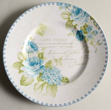 Bijou Rose Salad Plate