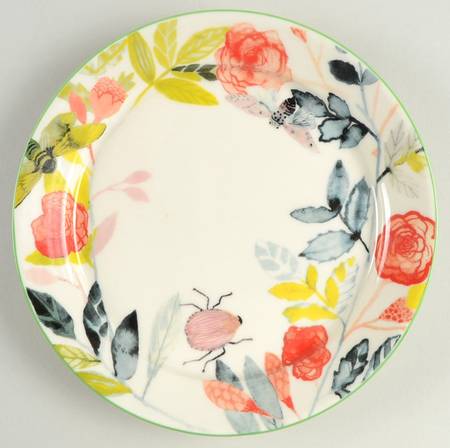 Climbing Rose Salad Plate by Anthropologie
