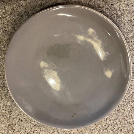 Curve Grey Salad Plate