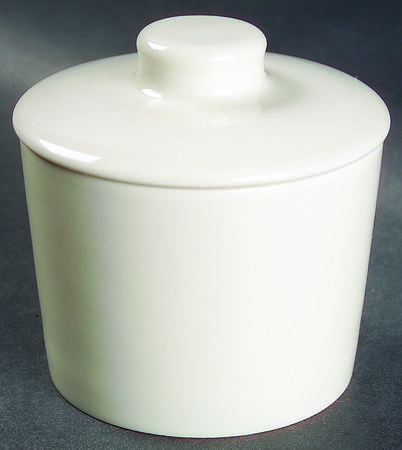 Teema White Arabia Stamp Sugar Bowl & Lid