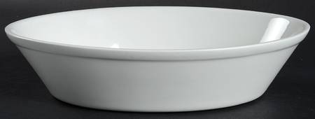 Teema White Arabia Stamp 9" Oval Baker
