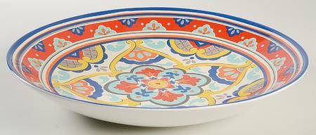La Fuente Red 13" Round Serving Bowl