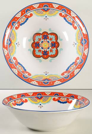 La Fuente Red 10" Round Serving Bowl