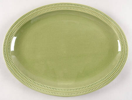 Town and Country Green 16" Oval Serving Platter by Artimino