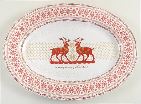 Deerly Loved 14" Oval Serving Platter