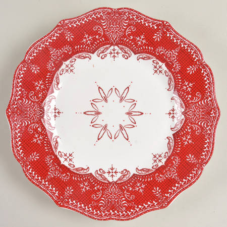 Winter Lace Salad Plate