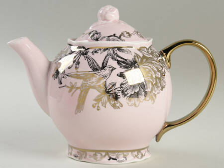 Adelaide Pink Gold Teapot & Lid