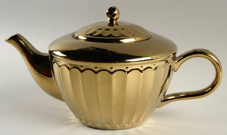 Parthenon Electroplate Gold Teapot & Lid
