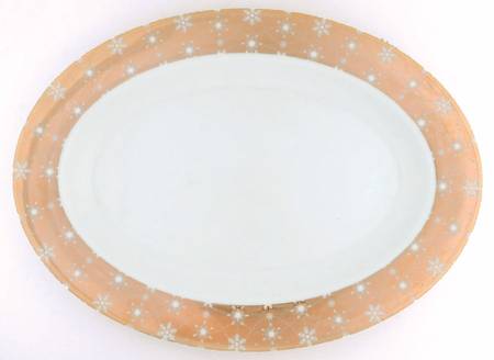 Snow Crystal 14" Oval Serving Platter
