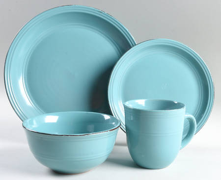 Madelyn Aqua 4 Piece Place Setting