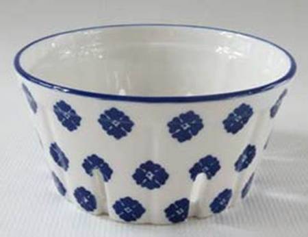 Blue Stamp Small Fruit Basket