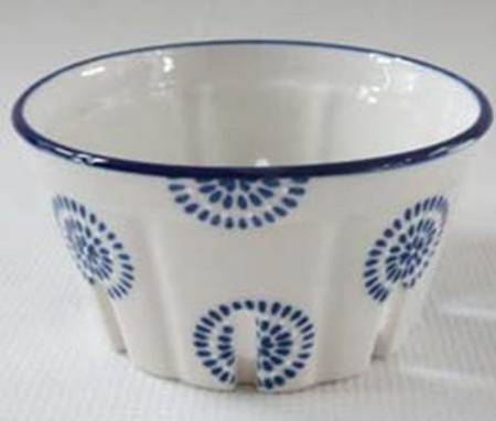 Blue Stamp Small Fruit Basket