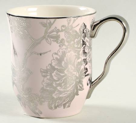 Adelaide Pink and Silver Mug