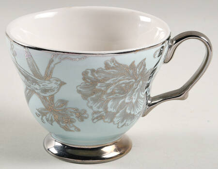 Adelaide Turquoise and Silver Footed Cup