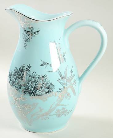 Adelaide Turquoise and Silver 96 Oz Pitcher