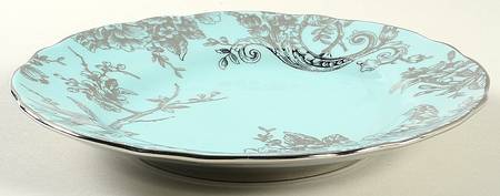 Adelaide Turquoise and Silver Salad Plate
