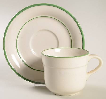 Oleander Flat Cup & Saucer Set