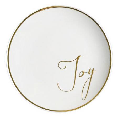 Sentiment Gold Salad/Dessert Plate