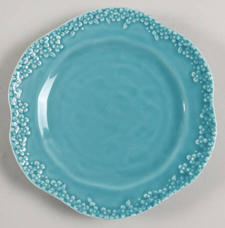 Abelia Blue Green Salad Plate