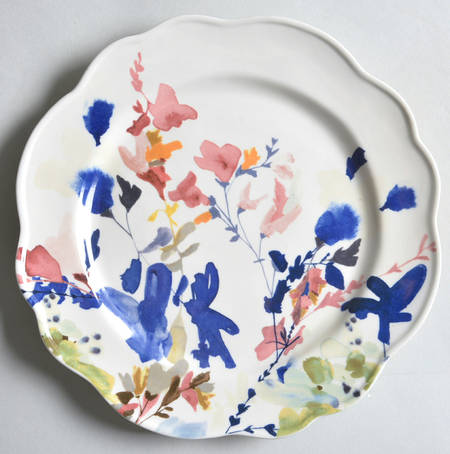 Wildflower Study Salad Plate