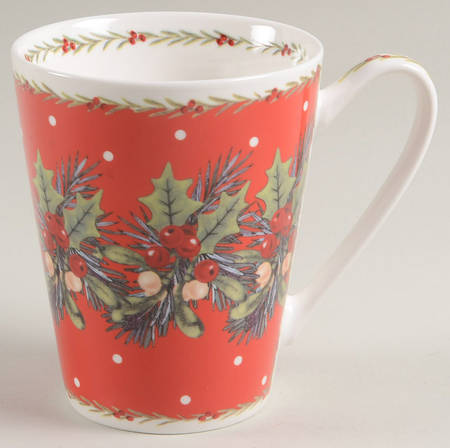 Mistletoe and Holly Mug