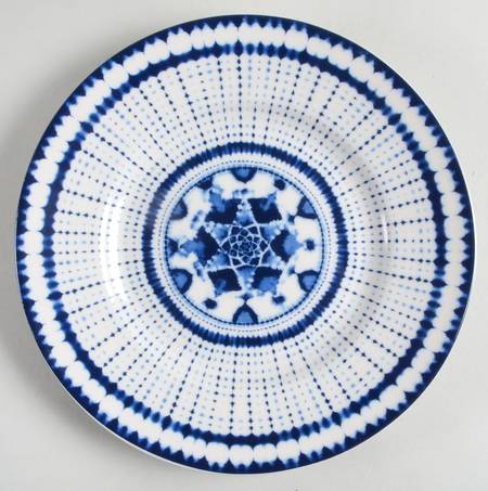 Shibori Salad Plate