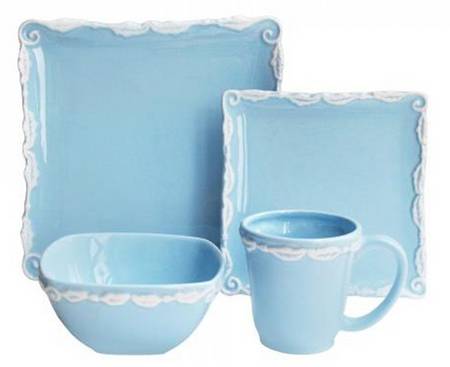 Bianca Wave Blue Dinner Plate