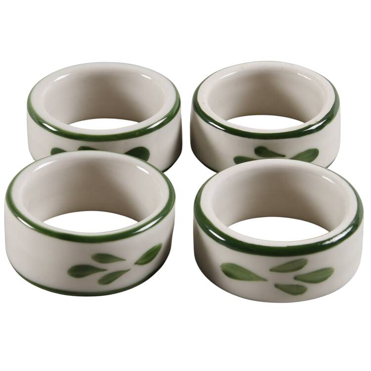 Puebla Palm Leaf Napkin Ring - Set of 4