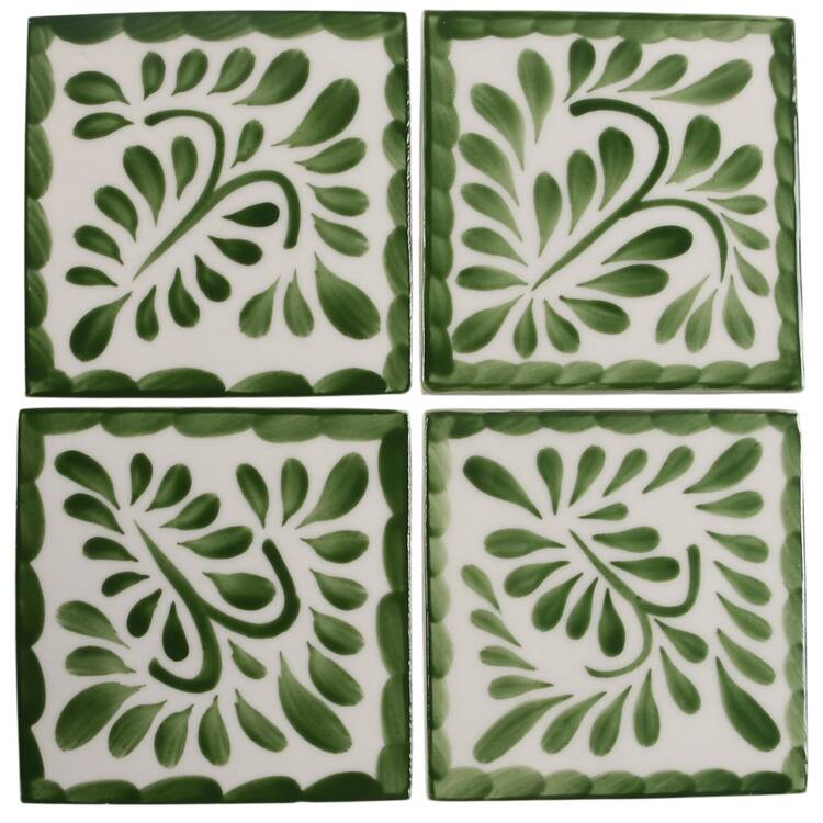 Puebla Palm Leaf Coaster - Set of 4