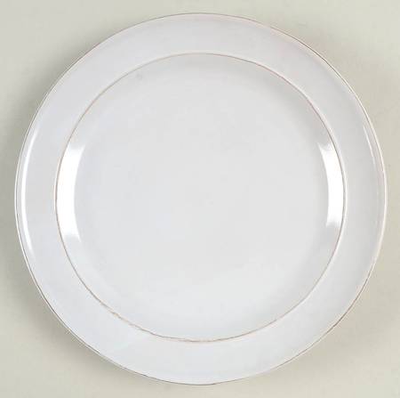 Olivia White Salad Plate